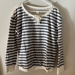 Roxy | striped sweat shirt | size medium